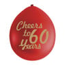 Ballonnen Cheers to 60 Years - set van 9