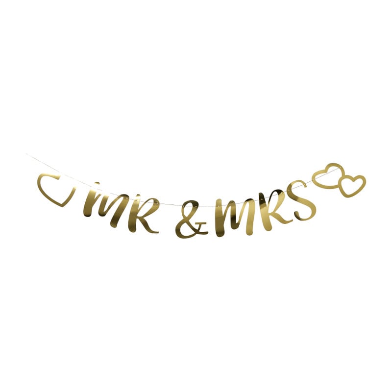 Slinger mr. and mrs. - goudkleurig - 2 meter