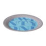 Papieren bordjes 21 jaar - blauw - set van 8