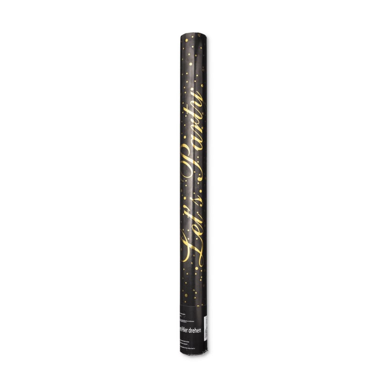 Confettikanon XL - goud - 60 cm