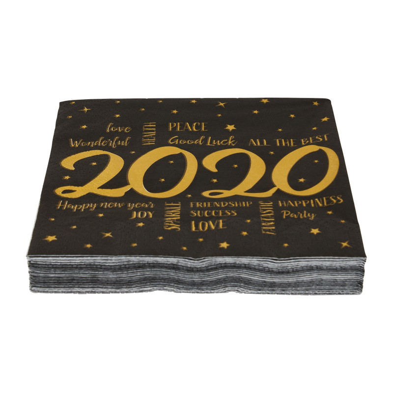 servetten nieuwjaar 2020 - 20 stuks