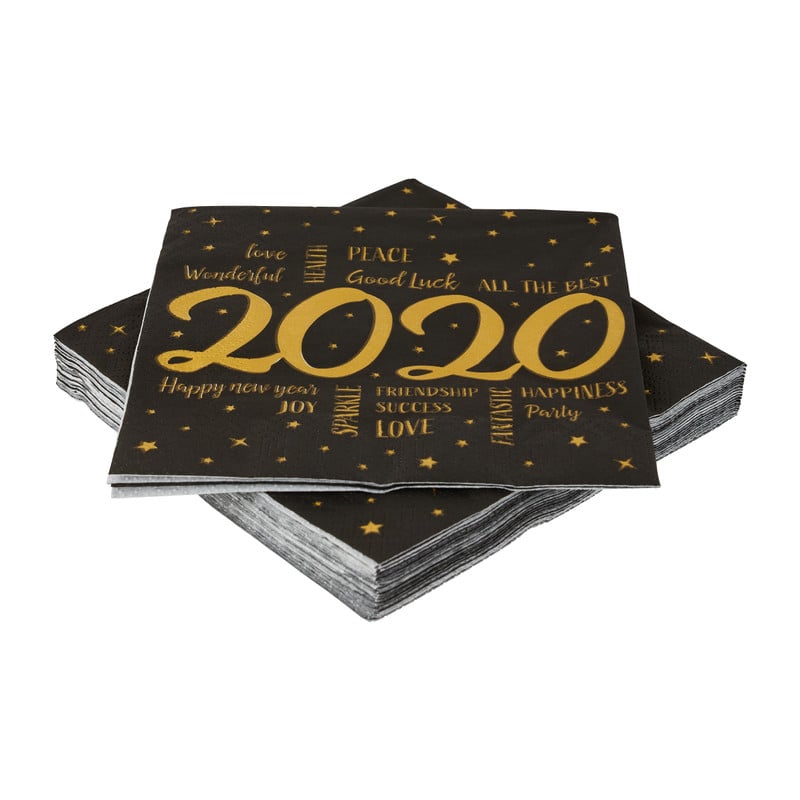 servetten nieuwjaar 2020 - 20 stuks