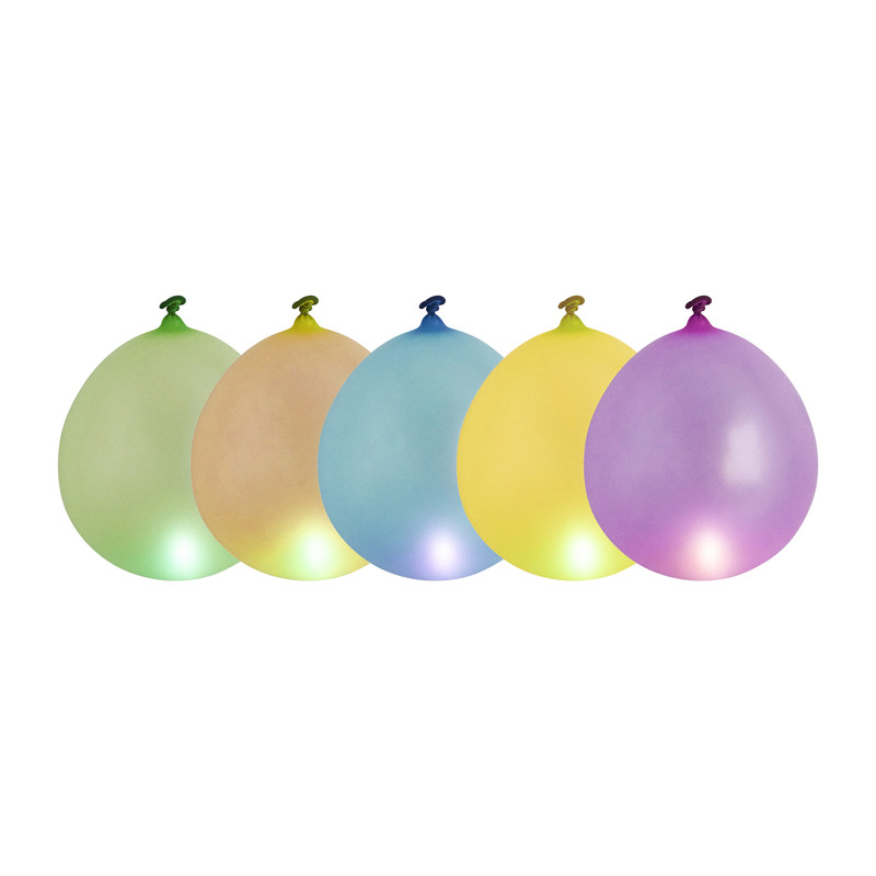 Ballon LED - multikleur - 5 stuks