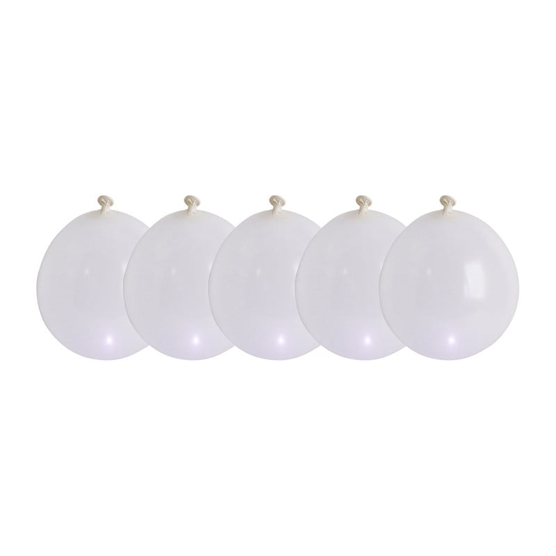 Ballon LED - wit - 5 stuks