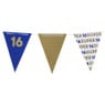 Vlaggenlijn 16 jaar - blauw - 10 meter