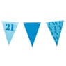 Vlaggenlijn 21 jaar - blauw - 10 meter