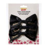 Team groom strik - zwart/goudkleurig - set van 3