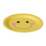 Papieren bord smiley - geel - set van 8