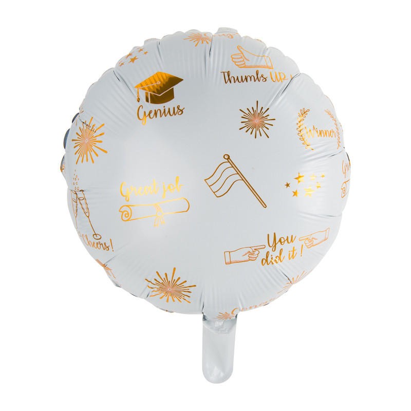 Folie ballon geslaagd - set van 2