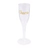 Plastic champagneglazen - cheers - set van 6