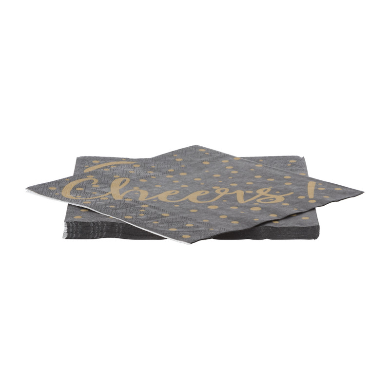Servetten cheers - 16.5x16.5 cm - set van 16
