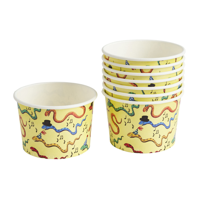 Snackcups feestbeest - set van 8