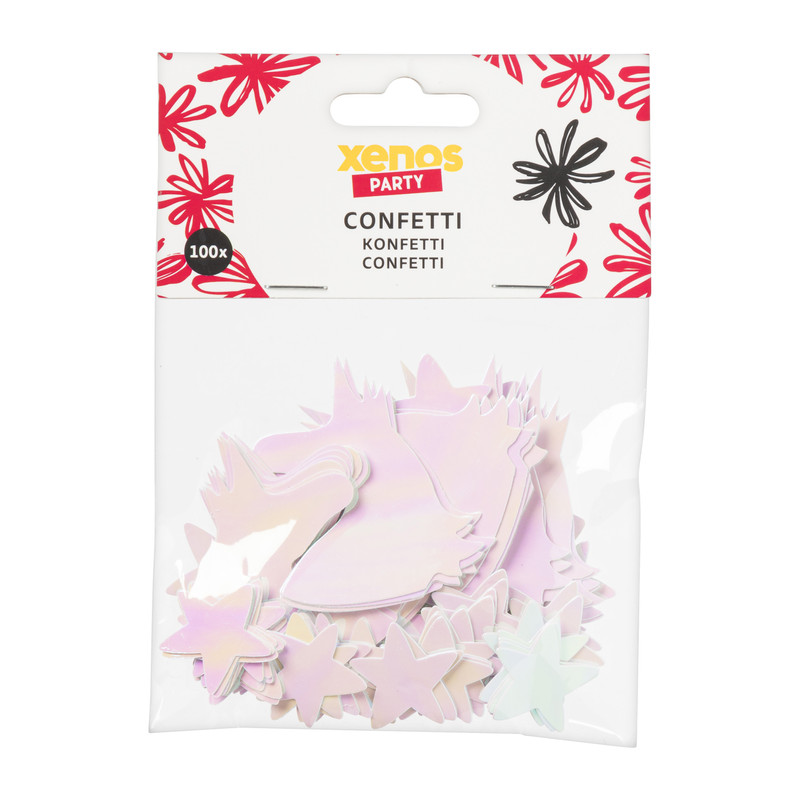 Confetti unicorn - roze 