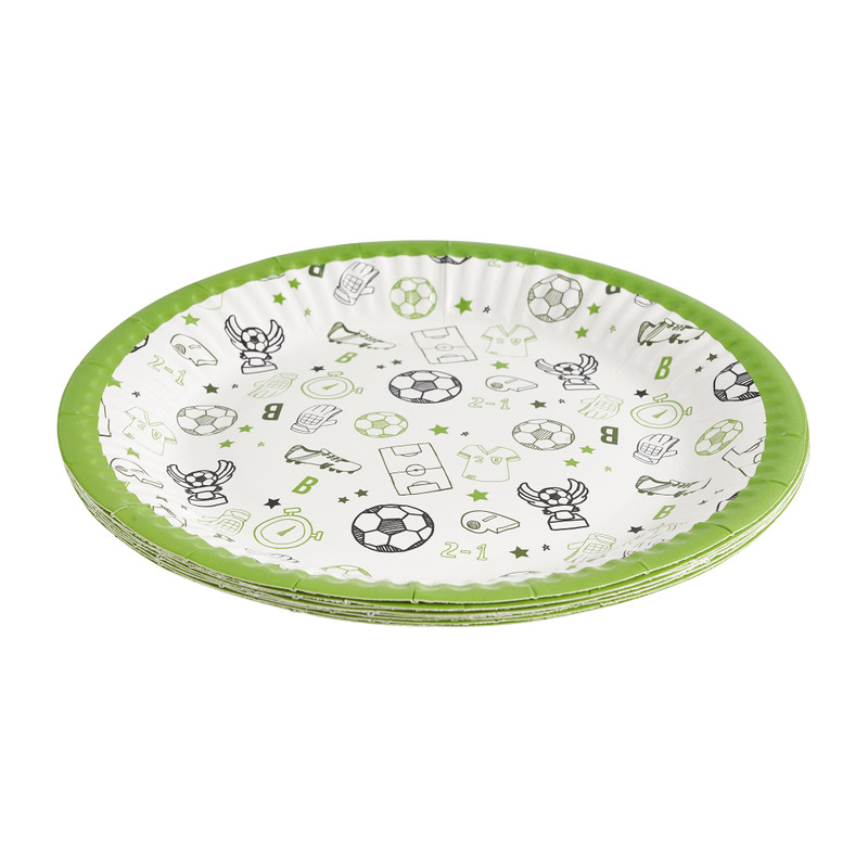 Bordje klein soccer - 8 stuks - ø20 cm