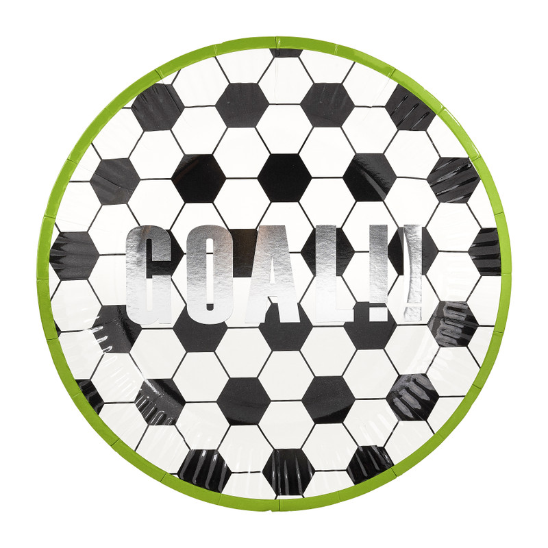 Bord soccer - 8 stuks - ø23 cm