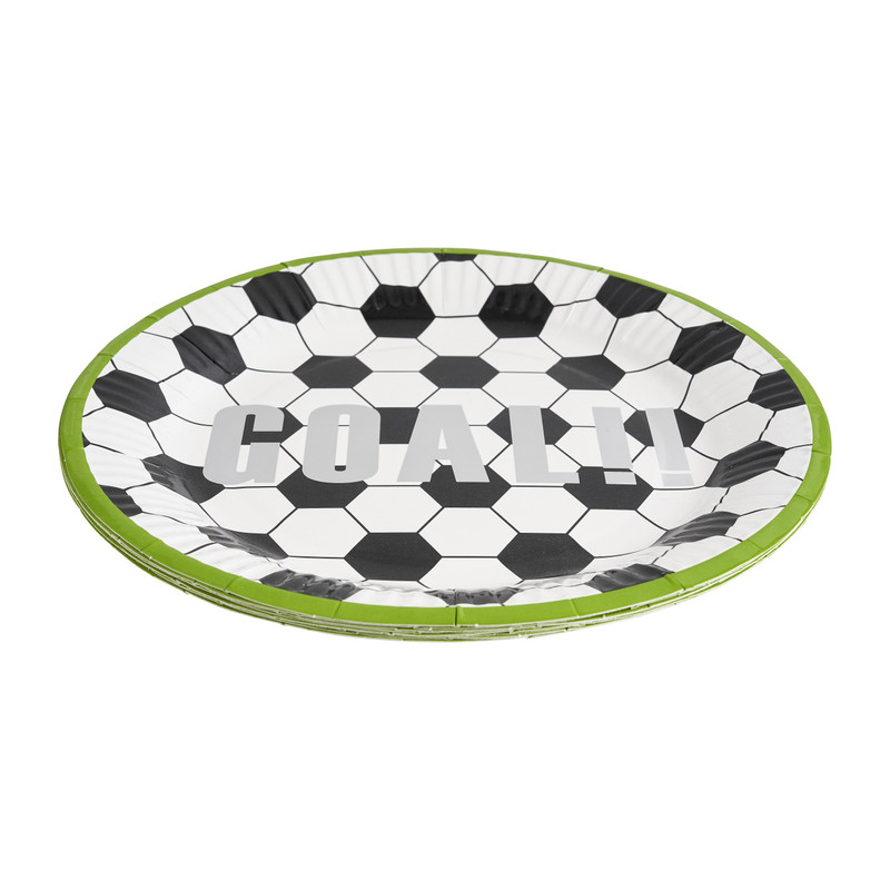 Bord soccer - 8 stuks - ø23 cm
