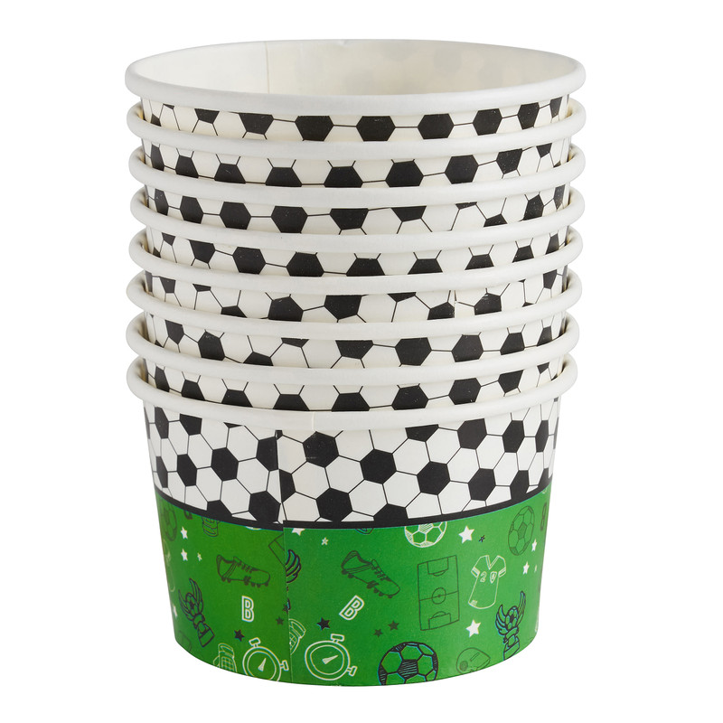 Snackcups soccer - 8 stuks
