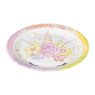 Bord Unicorn - set van 8 - ø23 cm