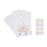 Unicorn uitdeelzakjes - multikleur - set van 8