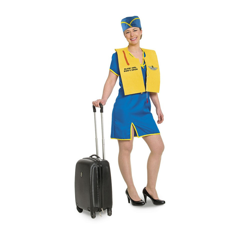 Stewardess kostuum - maatL/XL - 3-delig