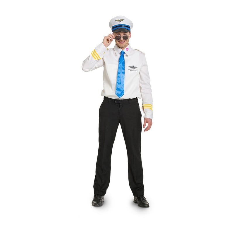 Piloten kostuum - maat M/L - 3-delig