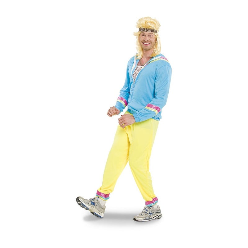 Jaren 80 trainingspak - heren - maat M/L - 3-delig