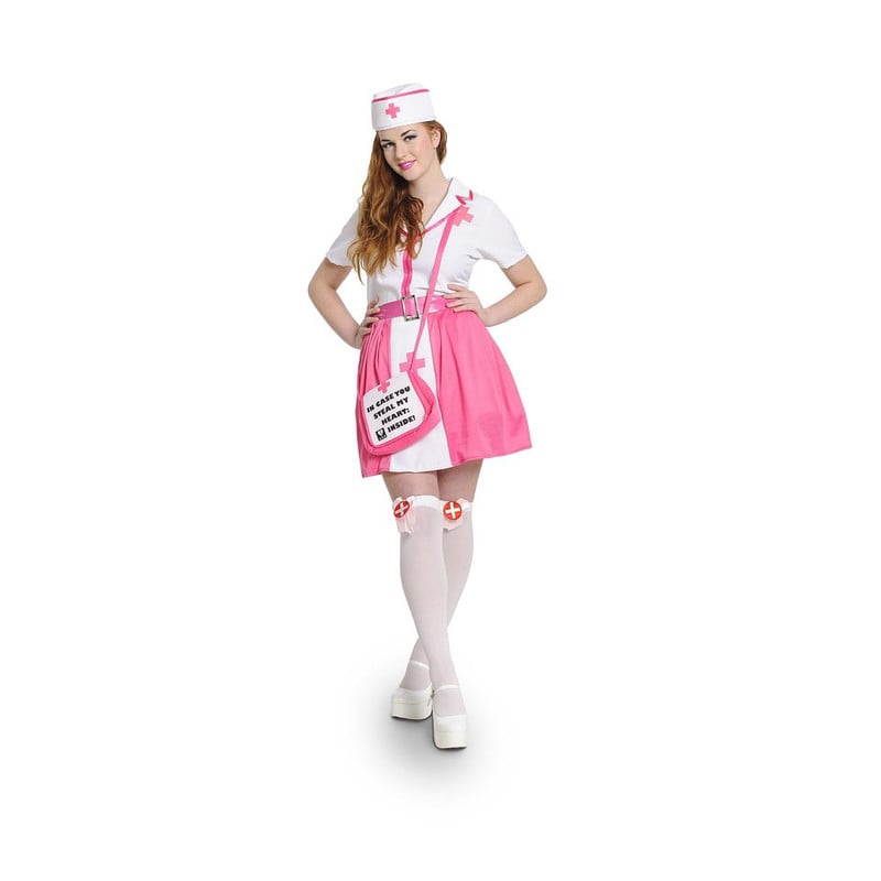 Sexy Verpleegsterpakje - maat L/XL - 4-delig