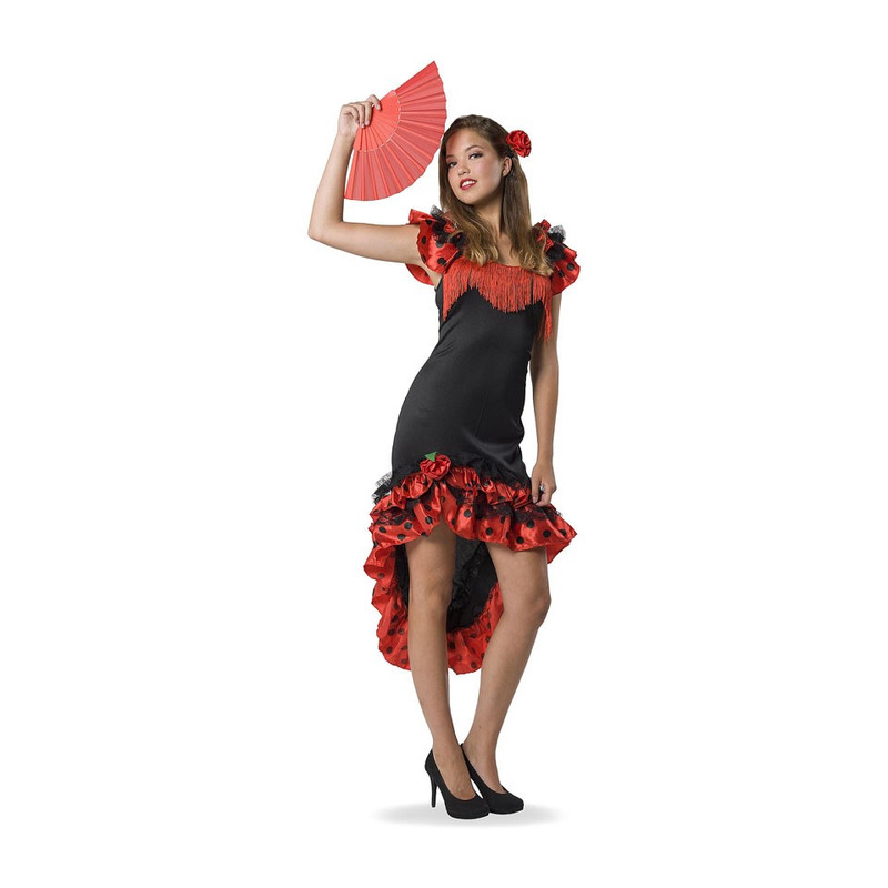 Spaanse Flamenco jurk - maat S/M- 2-delig