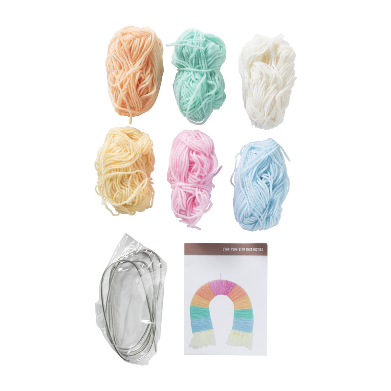 DIY regenboog wandhanger - 27.5x30 cm