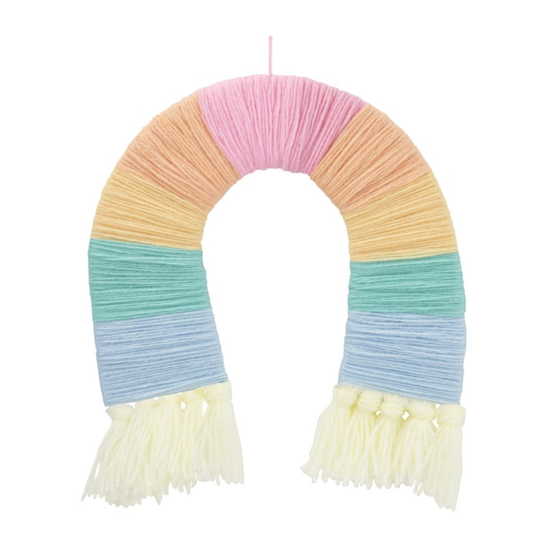 DIY regenboog wandhanger - 27.5x30 cm