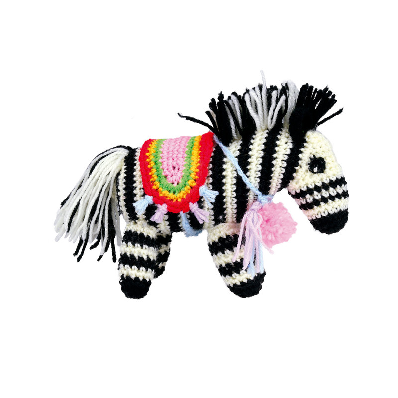DIY haakpakket zebra - 20x16 cm