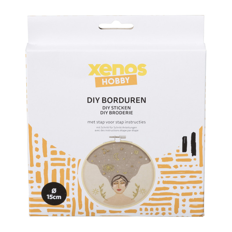 DIY borduursetje zen - ø15 cm