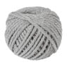 Macrame touw - grijs - 40 meter