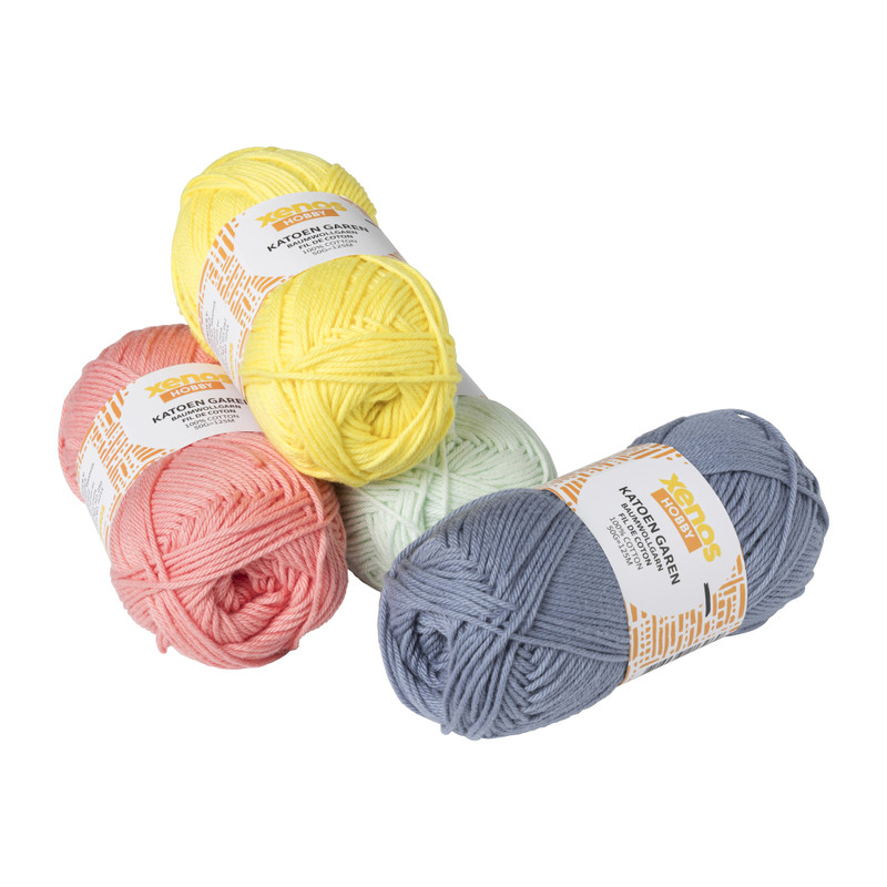 Garen katoen - peach - 50 gram - 125 meter