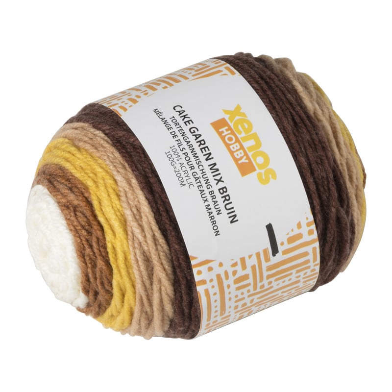 Cake garen mix - bruin - 100 gram - 200 meter