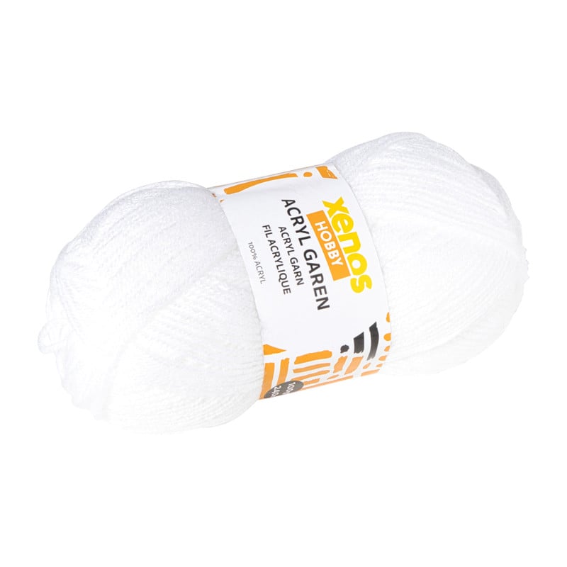 Garen acryl - wit - 100 gram - 240 meter