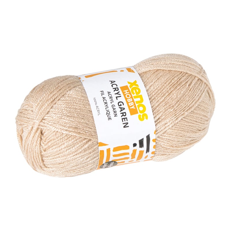 Garen acryl - beige - 100 gram - 240 meter