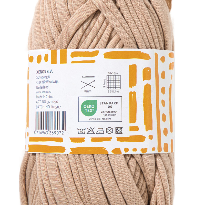 Garen t-shirt - beige - 100 gram - 29 meter