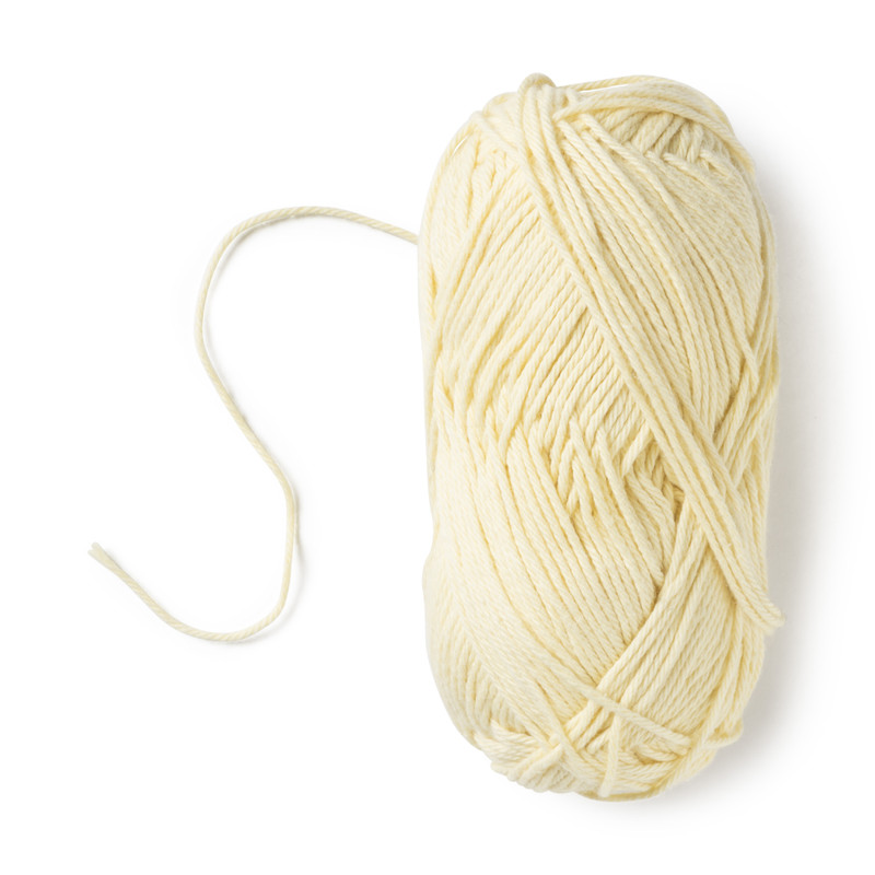 Garen katoen - geel - 50 gram
