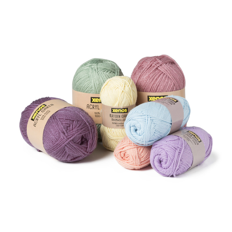 Garen katoen - lila - 50 gram