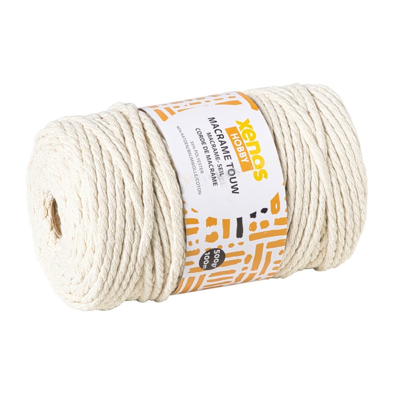 Garen macramé - beige - 500 gram - 100 meter