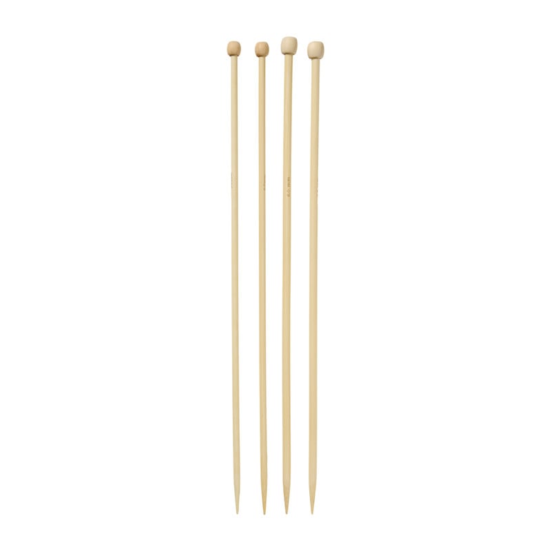 Breinaalden 5 & 6 mm - bruin - set van 2
