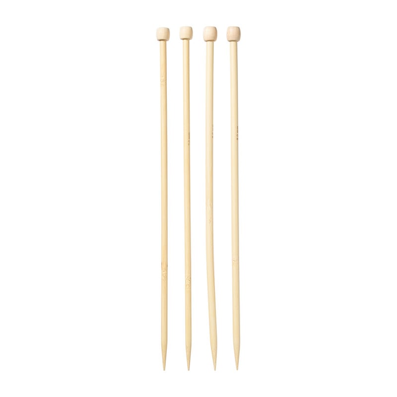 Breinaalden 7 & 8 mm - bruin - set van 2