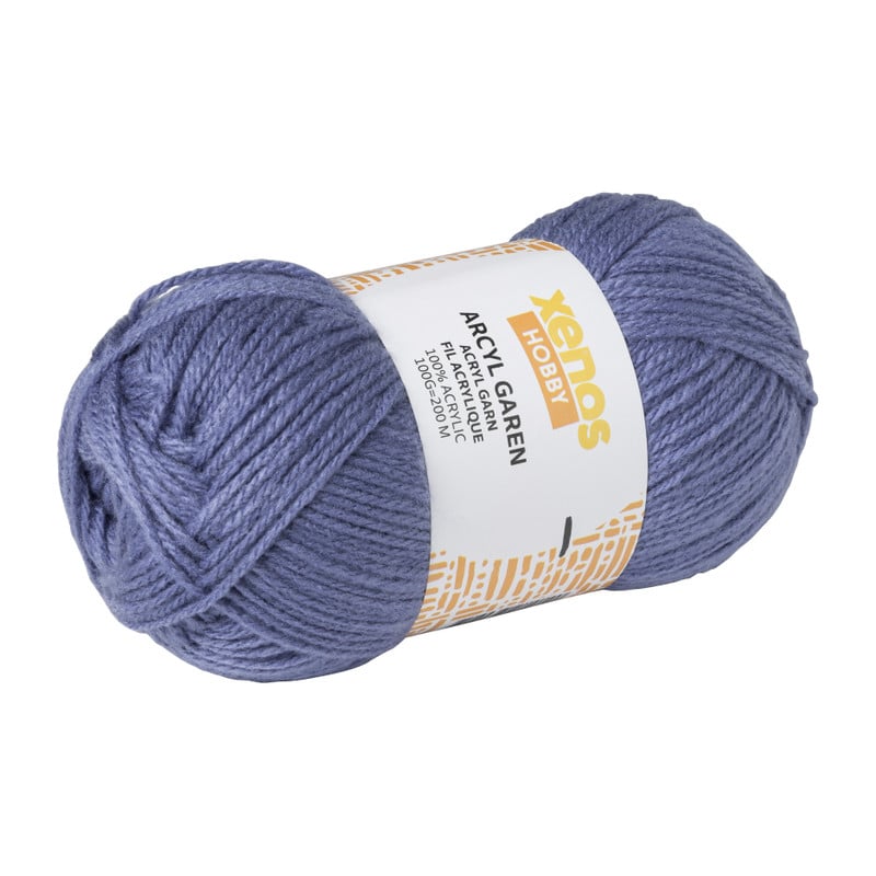 Garen acryl - blauw - 100 gram - 200 meter