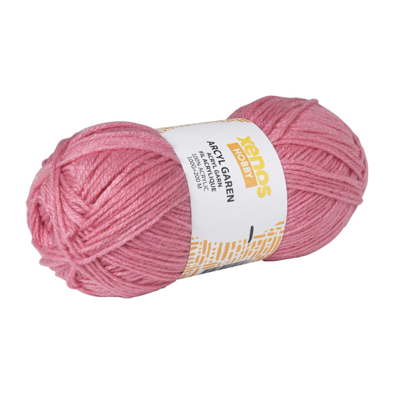 Garen acryl - peach - 100 gram - 250 meter