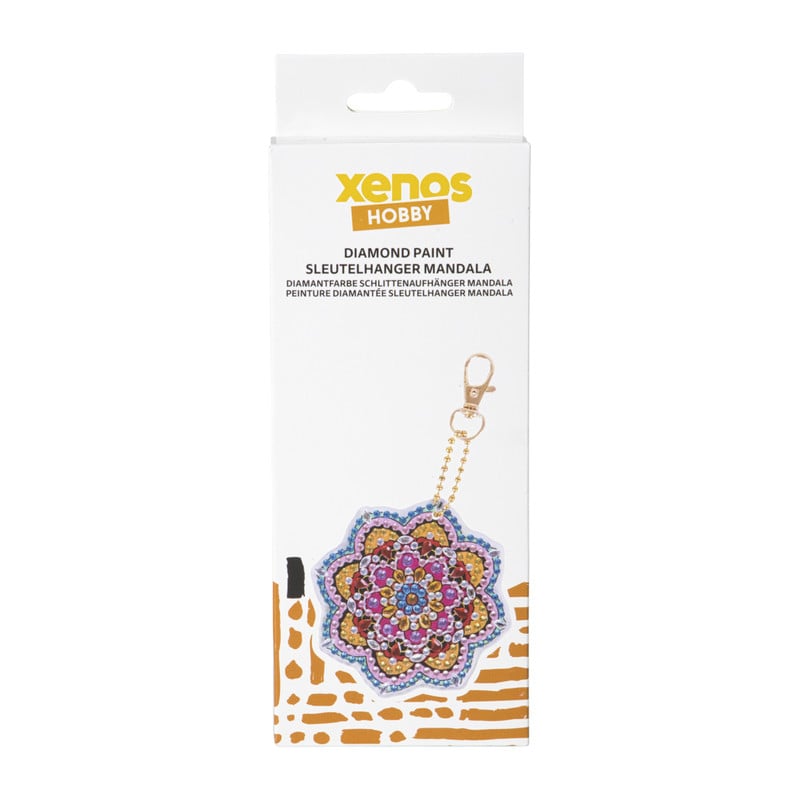 Sleutelhanger mandala DIY - multikleur