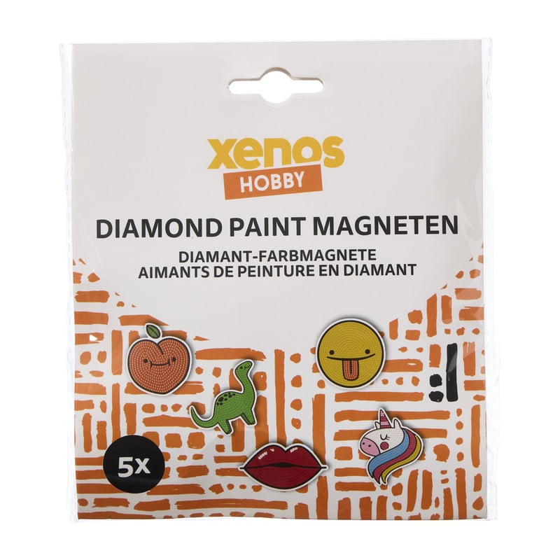 Diamond painting magneten DIY - set van 5 - diverse varianten