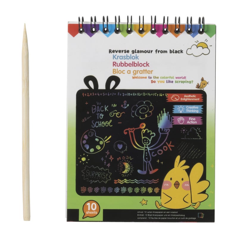 Magic kras blok inclusief pen