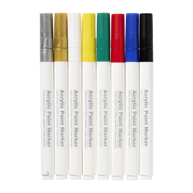 Acrylverf stiften - set van 8