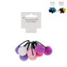 Haarelastiekjes pompoms - diverse varianten